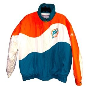 Apex Vintage 90’s Brooks Miami Dolphins Vintage 90s Jacket Large